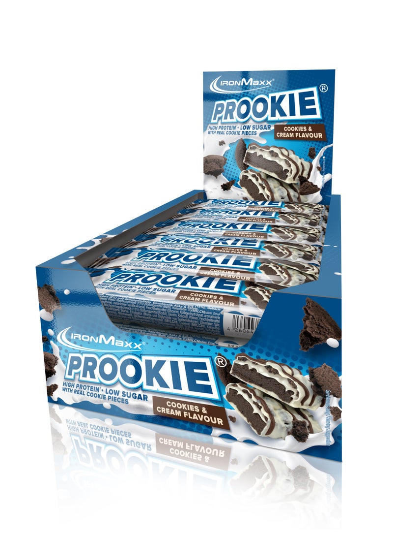 IronMaxx Prookie (16x45g) | Cookies & Cream flavour - Image 2