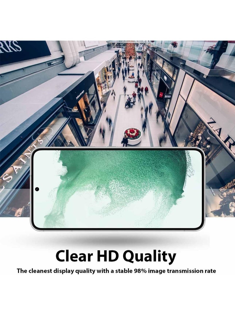 DUSALA Samsung Galaxy S22 Plus 5G Screen Protector Tempered Glass 3D Curved Edge High Definition Anti Scratch 9H Hardness Bubble Free Case Friendly Screen Protector for Samsung Galaxy S22 Plus 5G - Image 4