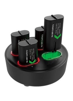 Rechargeable Battery Pack for Xbox One/X/S/Xbox One Elite/Xbox Series X/Xbox Series S, 4x1200 mAh Controller Battery Pack for Xbox Series X, Battery for Xbox with Fast Charger Station, Led Indicator