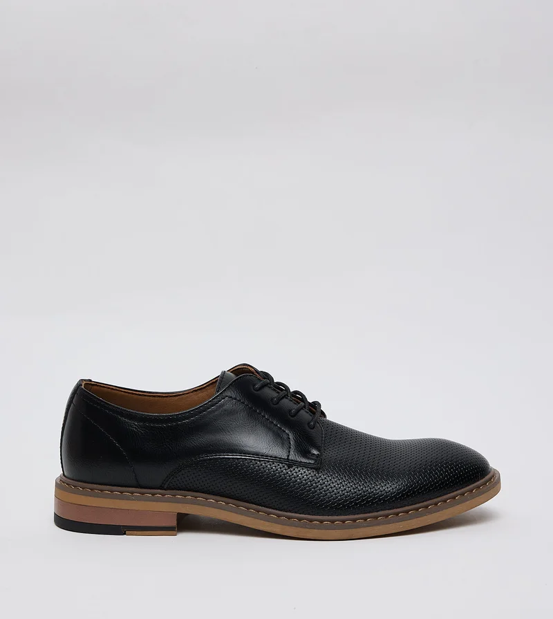 STEVE MADDEN Evester Textured Lace-Up Formal Shoes