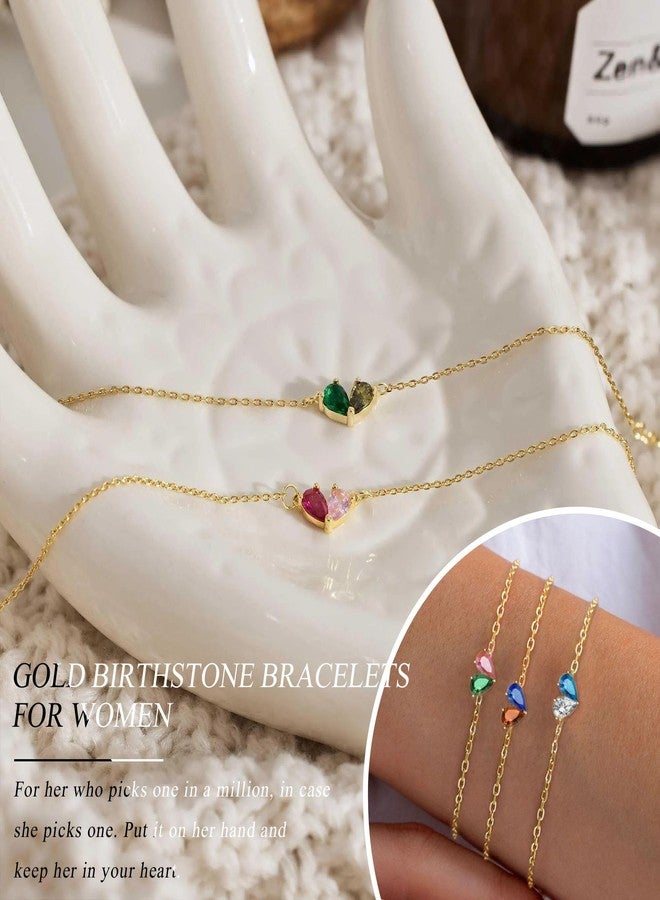 Btysun Birthday Gifts for Women, March Birthday Gifts for Women Dainty 30th Birthday Gifts for Her Stocking Stuffers for Teens 14K Gold Plated October Birthstone Jewelry - Image 5