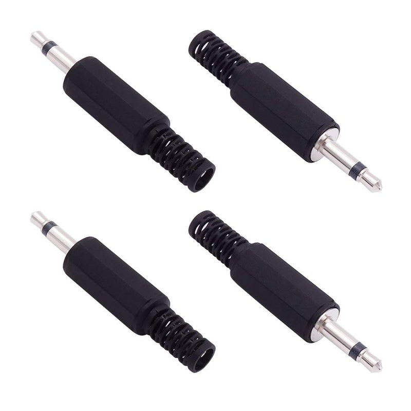 Fancasee 4-Pack 3.5mm 1/8 Inch Replacement Repair Plug Jack TS Mono Male Plug 3.5mm Solder Type DIY Audio Cable Connector Adapter for Audio Cable Repair - Image 4
