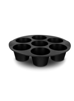 Air Fryer Silicone Cupcake Pan - 3.5-5.8l Air Fryer Egg Bites Mold Nonstick Muffin Pan Egg Cups Molds Silicone Muffin Pan For Air Fryer Accessories - 7 Mini Muffin Maker Cupcake Tray Baking Mold