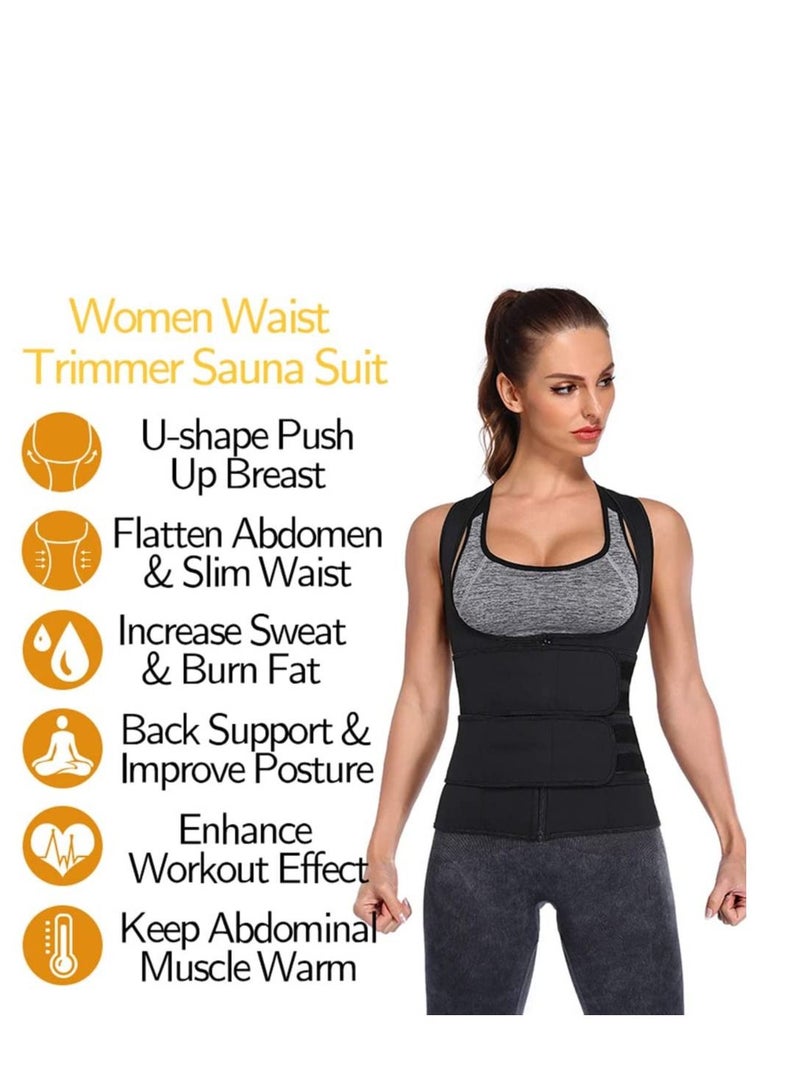 Generic Double Girdle, Abdominal Trainer, Firm Shapewear Body Shaping, Sports Waist Cincher, Abdominal Shapewear - Black (L)  - Image 5
