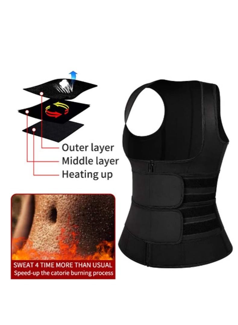 Generic Double Girdle, Abdominal Trainer, Firm Shapewear Body Shaping, Sports Waist Cincher, Abdominal Shapewear - Black (L)  - Image 4