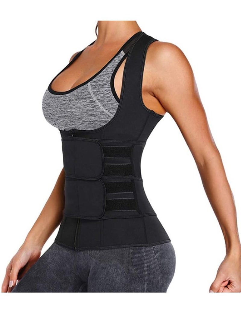 Generic Double Girdle, Abdominal Trainer, Firm Shapewear Body Shaping, Sports Waist Cincher, Abdominal Shapewear - Black (L)  - Image 3
