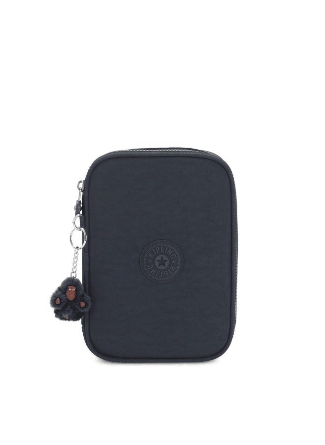 kipling 100 Pens True Blue Tonal Large Pencase  - Image 1