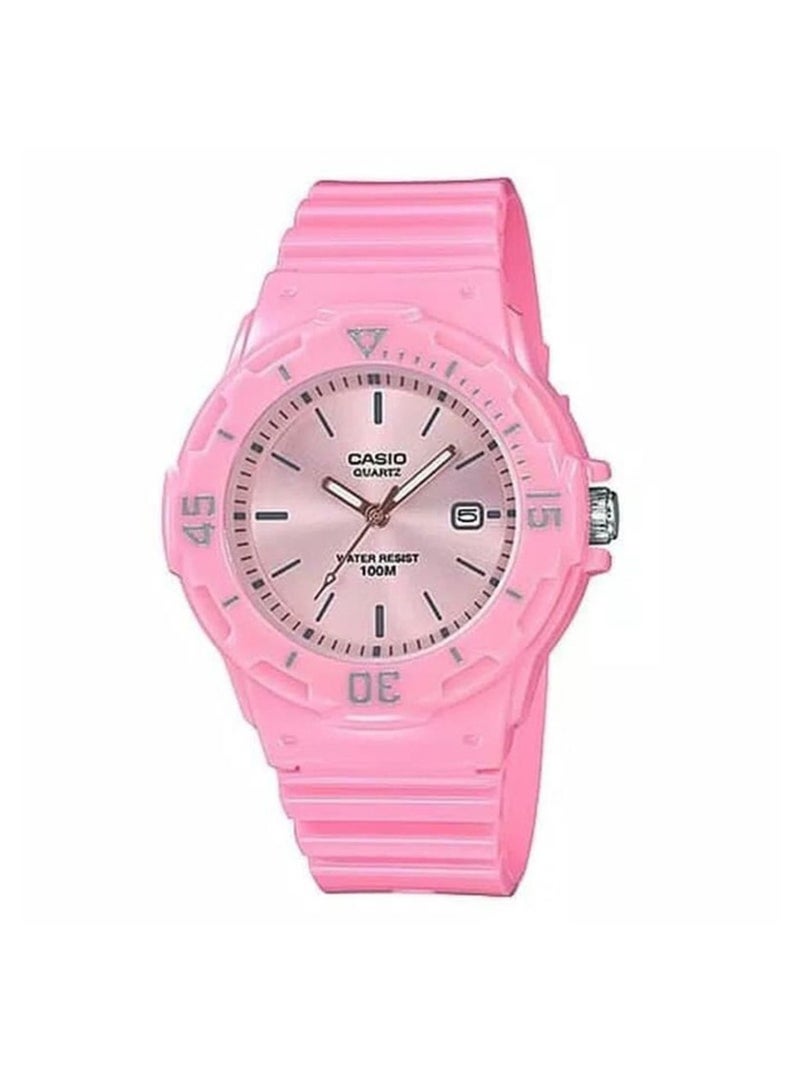 Women's Resin Analog Wrist Watch LRW-200H-4E4VDF - 39 mm - Pink