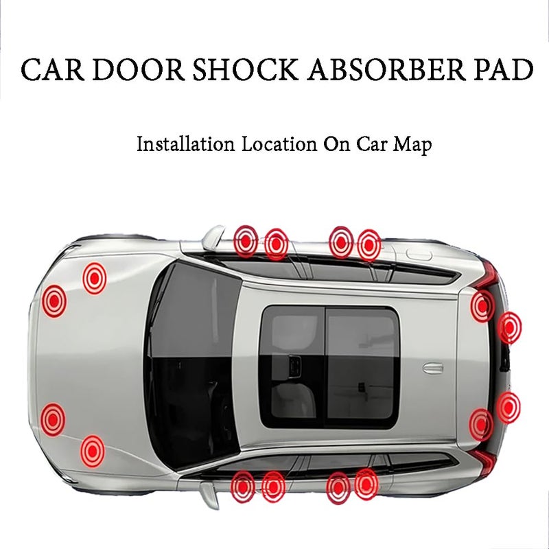 BRAINLE Rubber Shock Absorber for Car Door Protection Guard Accessories and Gadgets, Durable Pads and Protectors for Slavia, Kushaq, Kodiaq, Superb, Rapid, Octavia, Fabia, Laura, Enyaq, Yeti, Karoq - Image 5