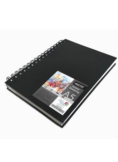BRUSTRO Artists Wiro Bound Sketch Book| Spiral | A5 Size, 116 Pages, 160 GSM| Ideal for Professional Drawing, Sketching, Mandala Art, Students,Professionals, School, Beginners.  - Image 2