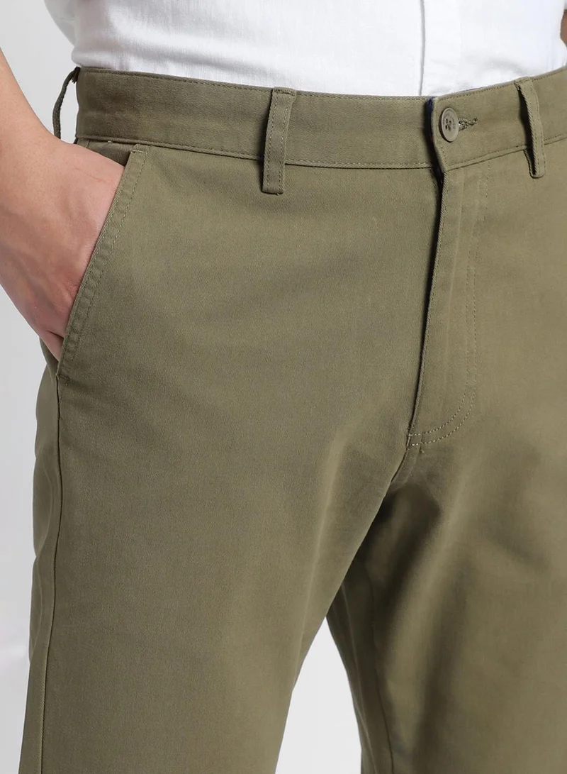 Dennis Lingo olive green Regular Fit Army Chinos Pants For Men for Men | Best Price UAE