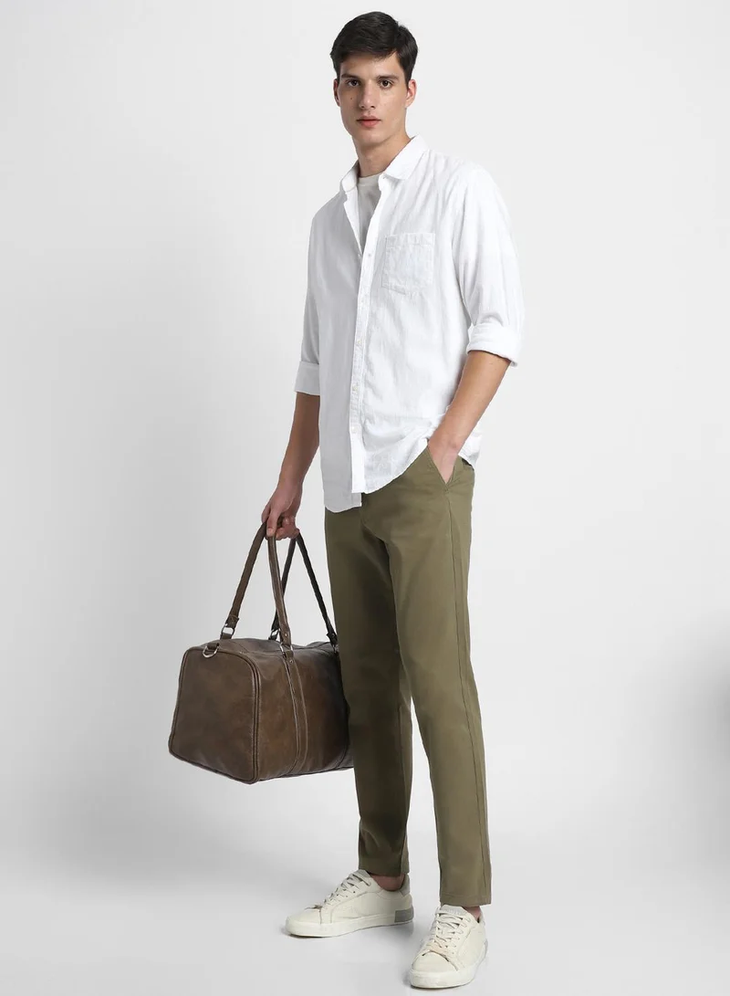 Regular Fit Army Chinos Pants For Men