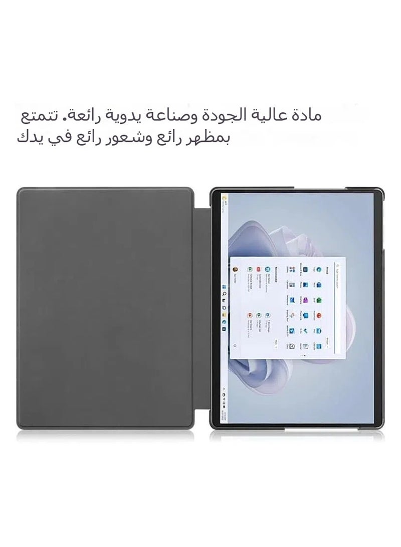 Compatible with Microsoft Surface Pro 11 (2024) 13-inch case PU leather clamshell stand Hard PC back case for Funda Surface Pro 11 tablet case - Image 5
