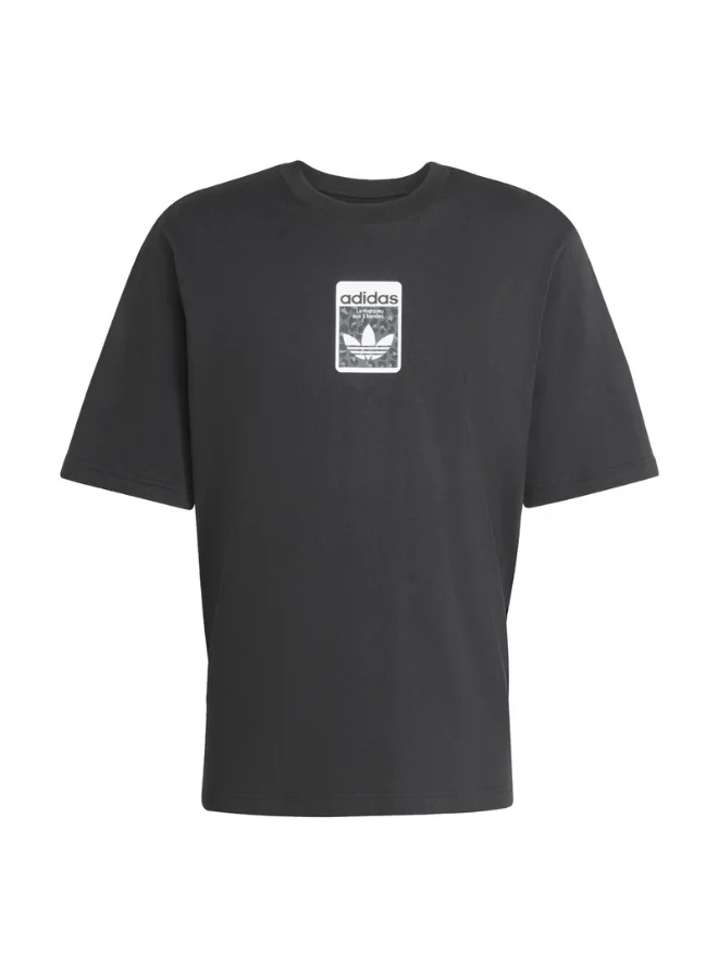 adidas Adidas Graphic Os Ss T Black Graphic Tee (Short Sleeve) T-Shirts For Men