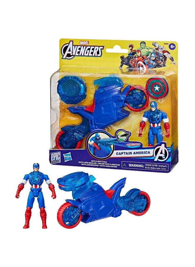 MARVEL Marvel Avengers Captain America Shield-Shot Cycle & Figure Set (10 cm)  - Image 2