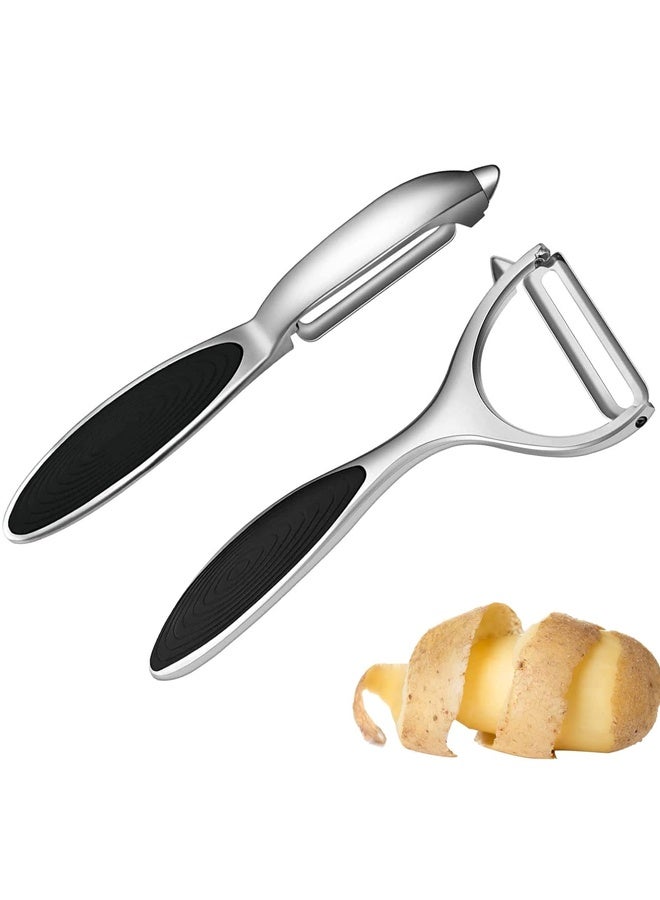 Vegetable,Fruit, Carrot, Veggie, Potatoes Peeler, Y-Shaped and I-Shaped Stainless Steel Peelers, with Ergonomic Non-Slip Handle & Sharp Blade - Image 1