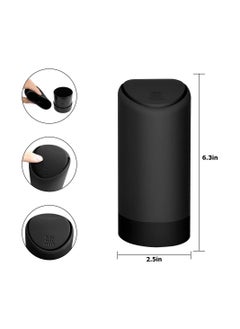 Generic Car Trash Can with Lid, Mini Silicone Auto Garbage Container, Waterproof Leakproof Portable Vehicle Trash Dustbin, Mini Garbage Bin for Automotive Car, Home, Office, Kitchen, Bedroom  - Image 3