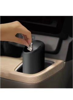 Generic Car Trash Can with Lid, Mini Silicone Auto Garbage Container, Waterproof Leakproof Portable Vehicle Trash Dustbin, Mini Garbage Bin for Automotive Car, Home, Office, Kitchen, Bedroom  - Image 2
