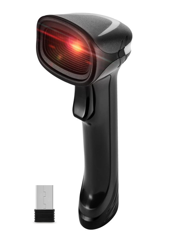 JRHC Bluetooth QR Barcode Scanner, PDF417 Rechargeable Code Scanner Wireless, Data Matrix 2D Barcode Rearder Cordless Connect Smart Phone, Tablet, PC, CCD Code Reader Work with Windows, Mac,Android - Image 1