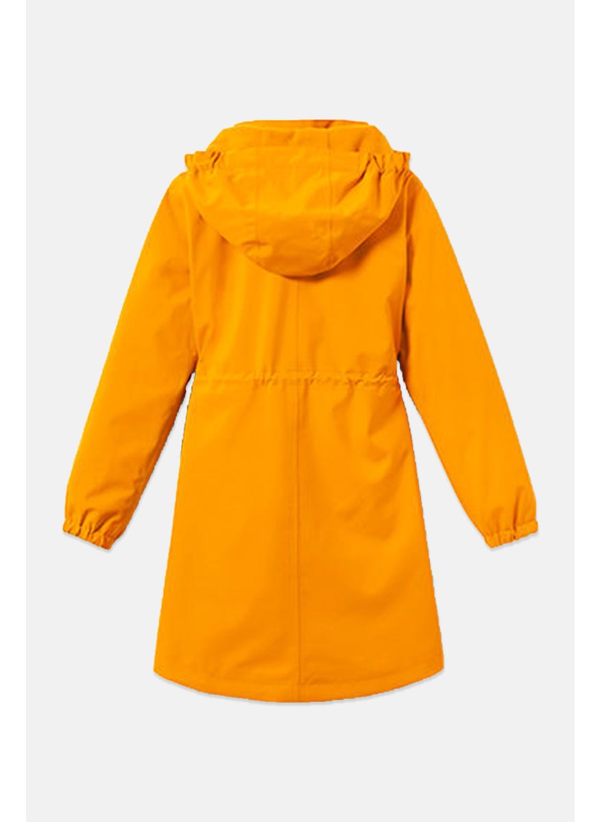 Tchibo Kids Girl Plain Parka Coat , Yellow  - Image 2