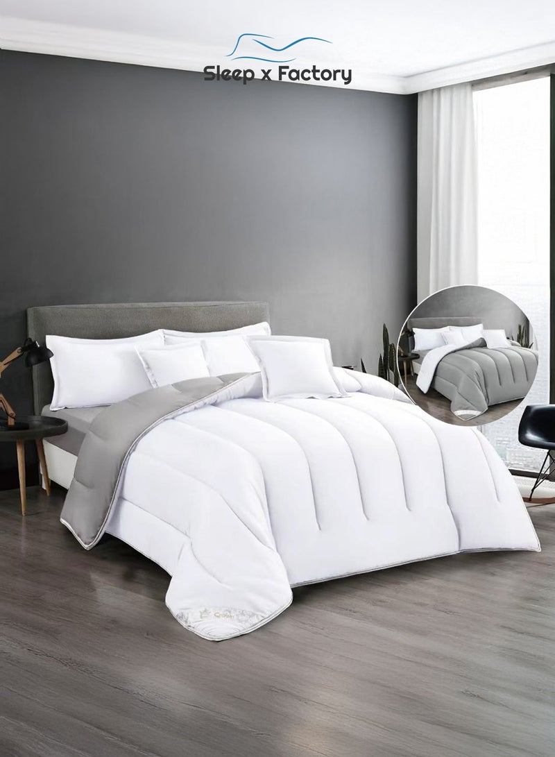 Sleep x Factory Premium Double Sided Comforter Set – Ultra Soft Microfiber – 6 PCS - 200×200 cm - Image 2