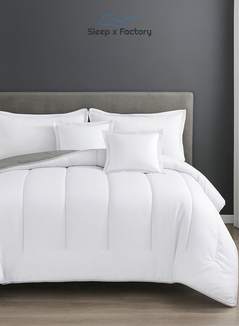 Sleep x Factory Premium Double Sided Comforter Set – Ultra Soft Microfiber – 6 PCS - 200×200 cm - Image 3