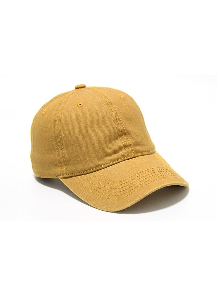 Duckbill Flat Cap Beret Embroidered Baseball Cap Washed Outdoor Duckbill Cap Sand Washed Soft Top Cap  - Image 2