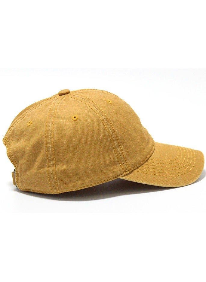 Duckbill Flat Cap Beret Embroidered Baseball Cap Washed Outdoor Duckbill Cap Sand Washed Soft Top Cap  - Image 3
