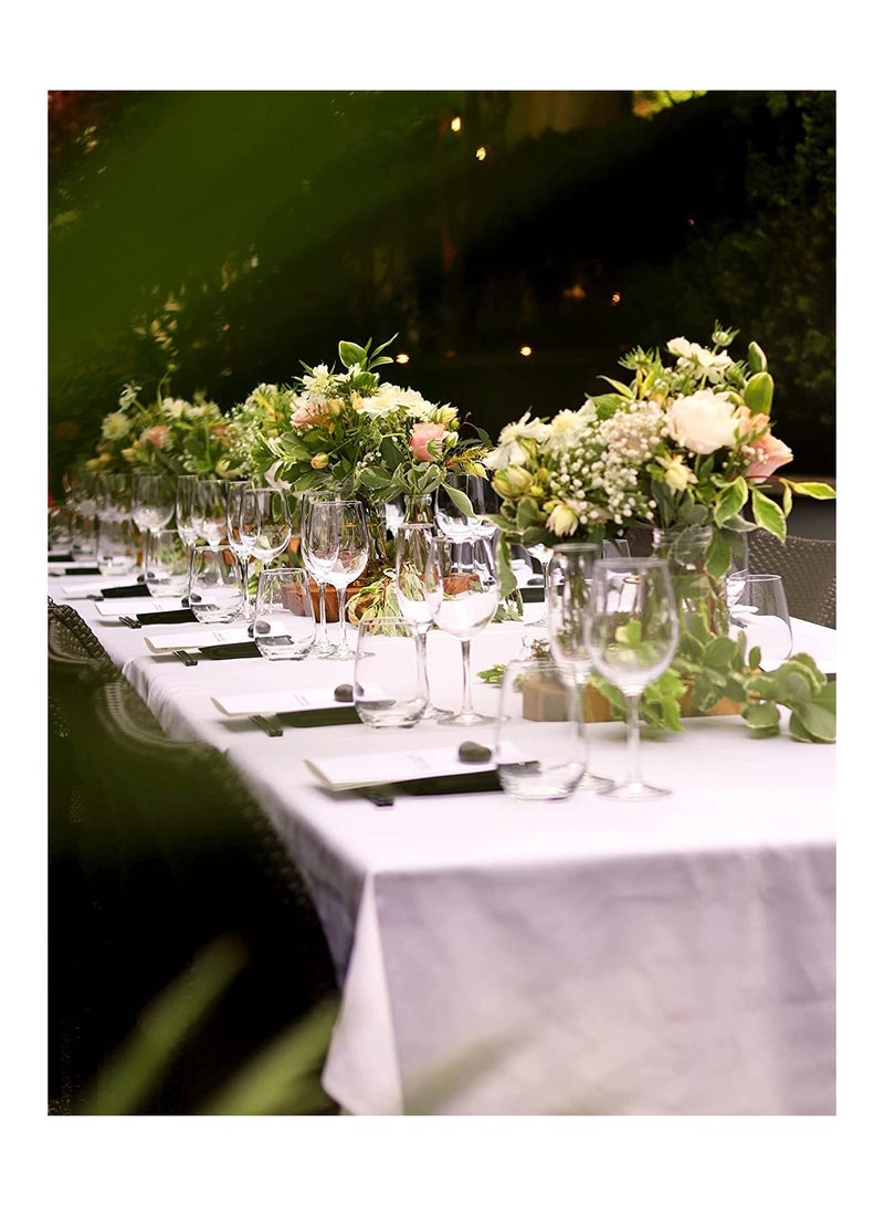 DubaiGallery 6 Foot Plastic Folding Table - Folds in Half with Carrying Handle Rectangular - Lightweight and Portable - White Resin with Sturdy Steel Frame - Image 4