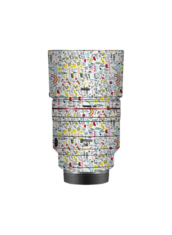 Walking Donkey Suitable For Canon RF 85mm F1.2 L USM DS Lens Colorful Protective Film All-inclusive Sticker-Color:Cute Colors - Image 1