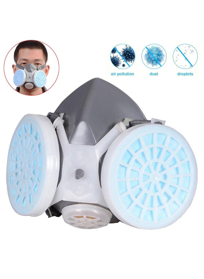 2H-leisure Gas Painting Spraying Anti Dust Fog Haze Facepiece Respirator