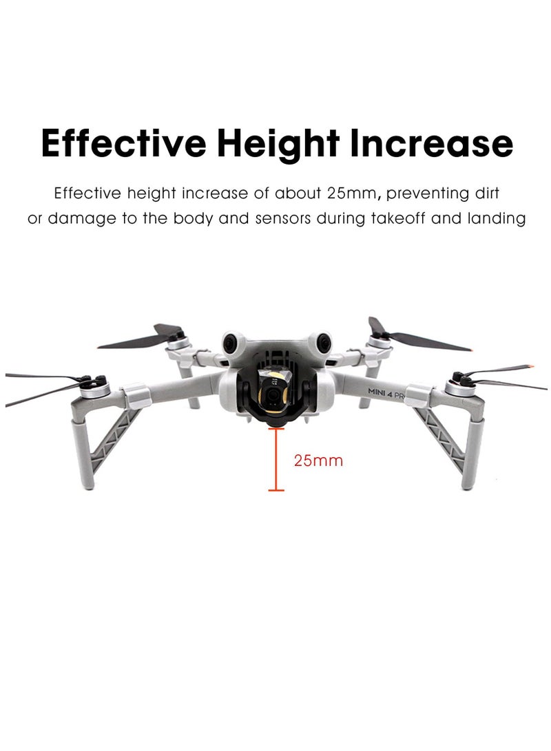 Excefore Landing Gear Extensions for DJI Mini 4 Pro Drone Heightening Bracket Leg Support Protector  - Image 3