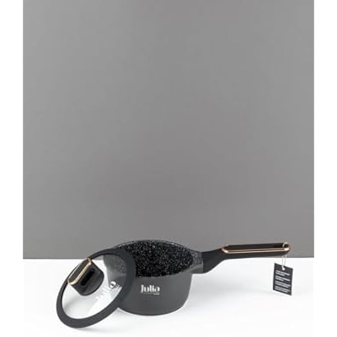 Julia 5040 ElitePro Plus Saucepan With Lid 16 Cm Diameter Black - Image 2