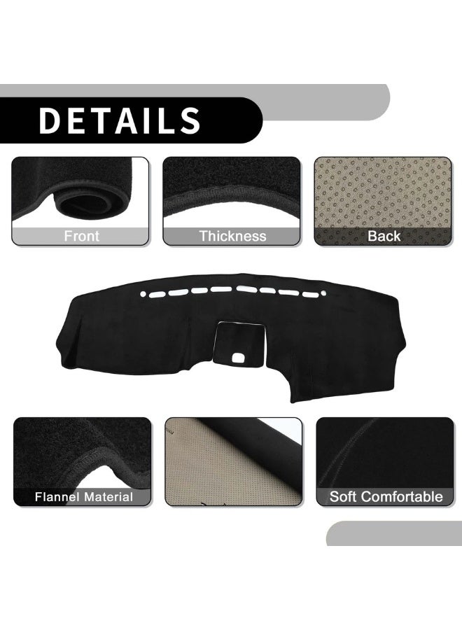 KGL BROSISS Dashboard cover mat for Hyundai Santa Fe 2007 to 2012, heat and UV resistant, sun protection and anti slip. - Image 2