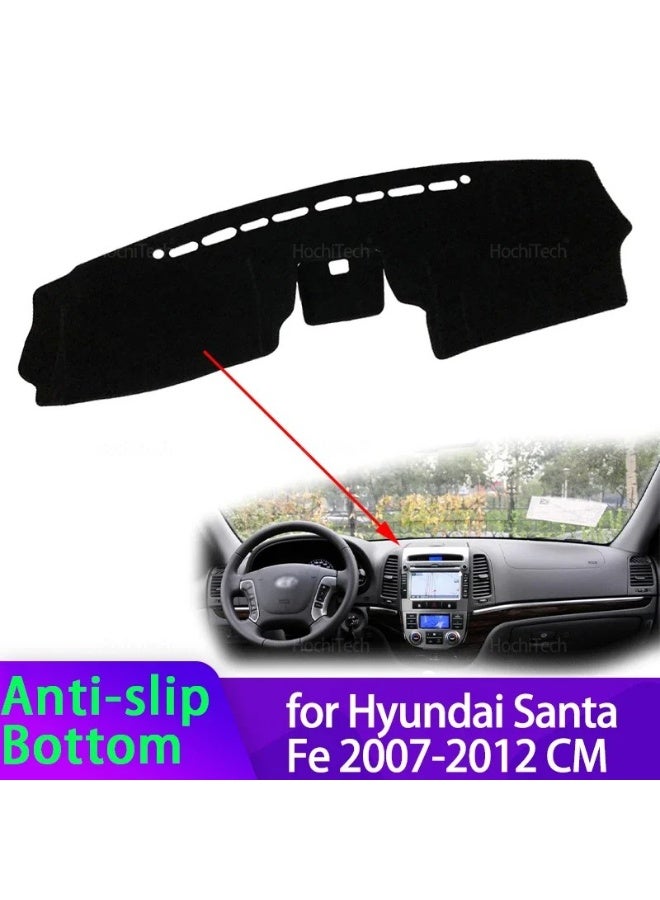 KGL BROSISS Dashboard cover mat for Hyundai Santa Fe 2007 to 2012, heat and UV resistant, sun protection and anti slip. - Image 4