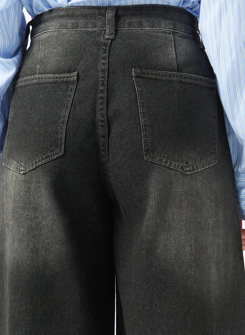 Ginger  High Rise Straight Fit Jeans for Women | Best Price UAE