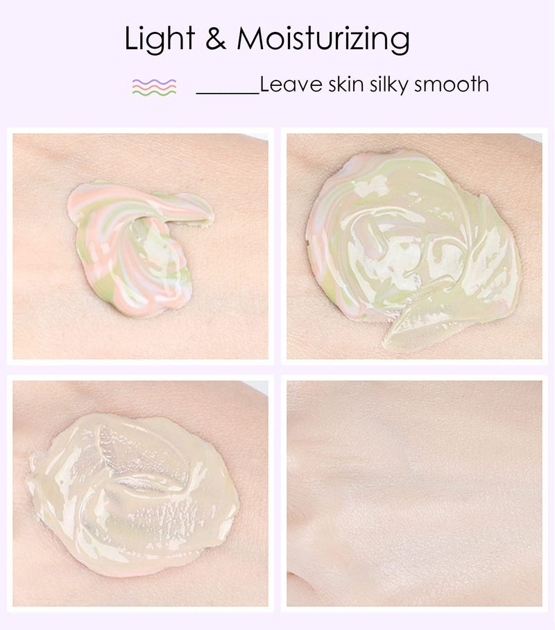 Skynest سكينست 2 قطع برايمر المسام، سيروم تصحيح اللون للوجه، قاعدة مكياج الوجه، كريم عزل، مسام غير مرئية، تحكم في الزيت، جوهر مرطب مضيء، خافي عيوب أساس - Image 5