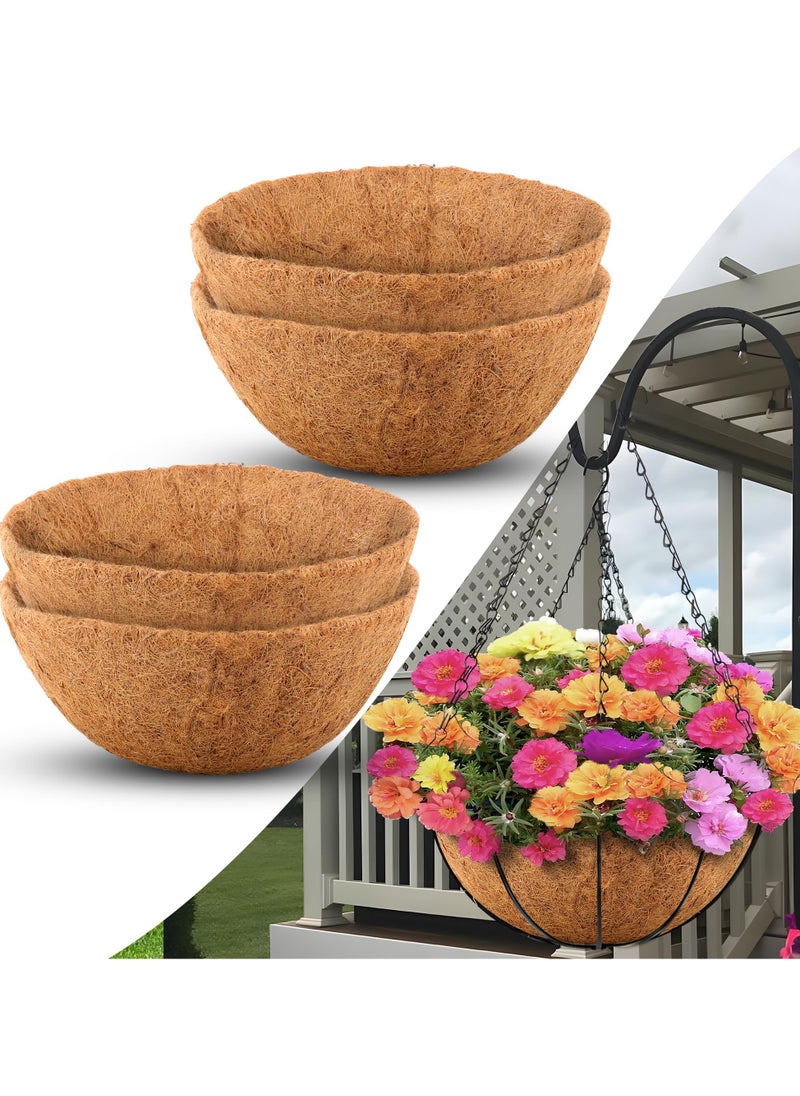 Coco Liners for Planters, 4 Pack 10 Inch Round Hanging Basket Liners, Coconut Fiber Liners Thick Coconut for Planters Flowers Garden, For Hanging Basket Flowers/Vegetables,  Planter In/Outdoors - pzsku/ZE0D1E5FCDDF9B5B55343Z/45/_/1721276269/ce3bb03f-447d-466a-a652-eeb5adb326ef