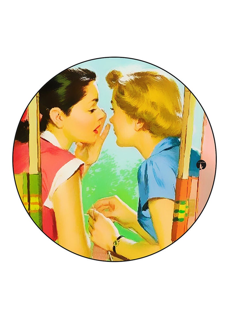 RKN Vintage Art Printed Large Pin Multicolour - Image 2