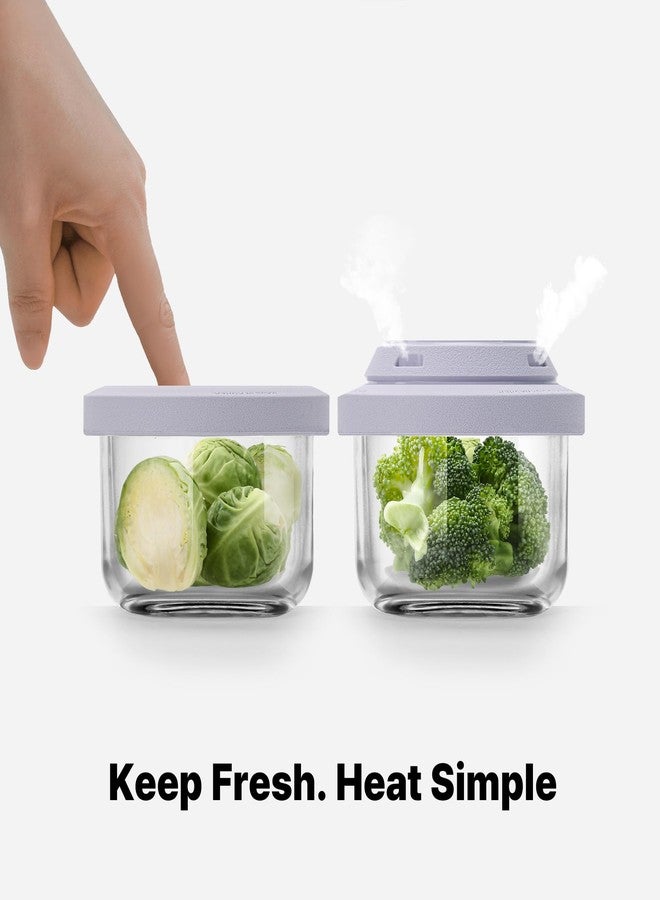 Comotomo 'Smart Vent' Food Container, Gray, Set of 3 - Image 3