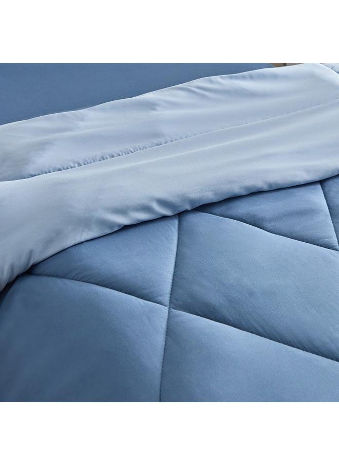Home Box Vera Reversible Microfibre Single Comforter - 135x220 cm  - Image 5