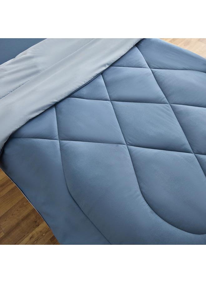 Home Box Vera Reversible Microfibre Single Comforter - 135x220 cm  - Image 4