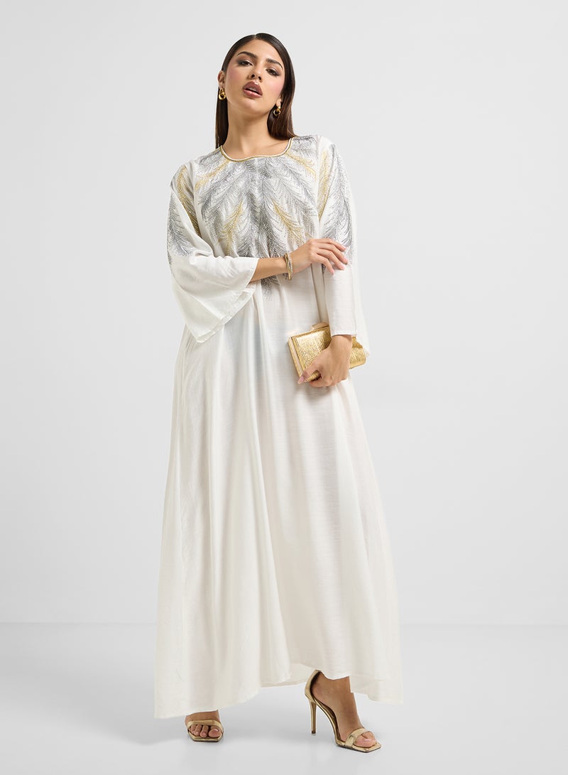 Khizana Embroidered Jalabiya  - Image 4