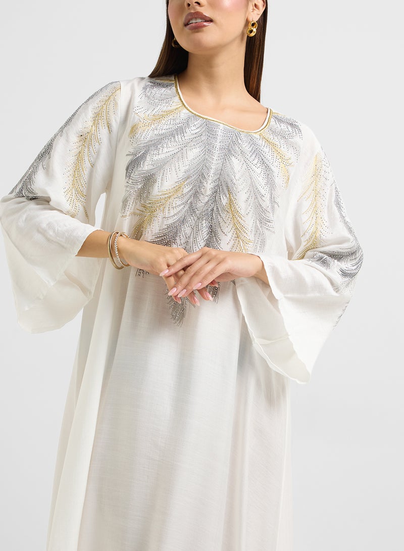 Khizana Embroidered Jalabiya  - Image 3