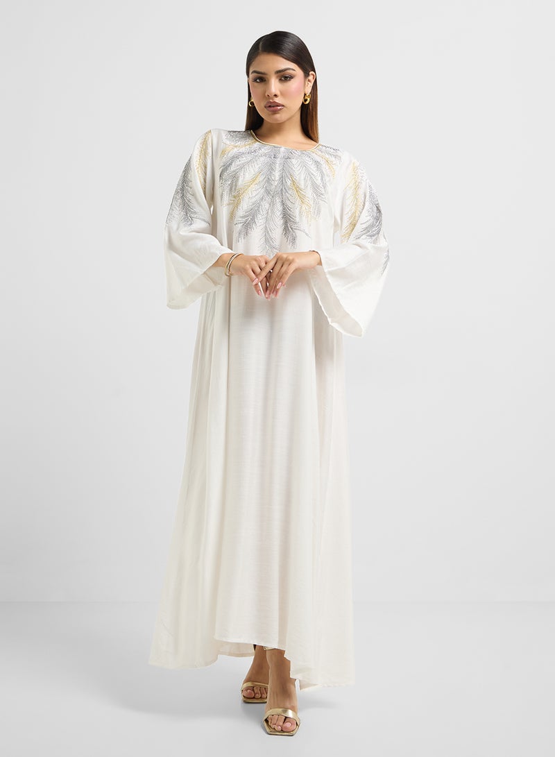 Khizana Embroidered Jalabiya  - Image 1
