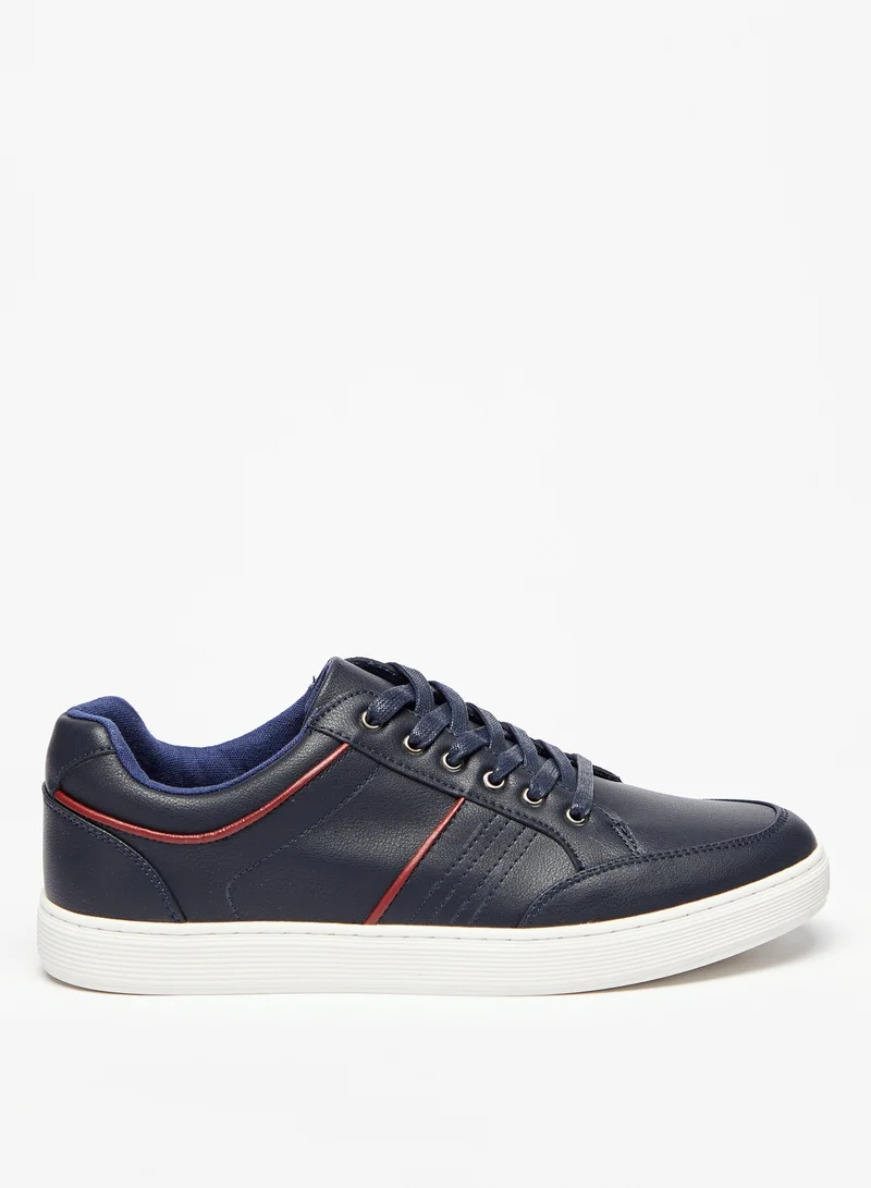 shoexpress Solid Sneakers with Lace Up Closure