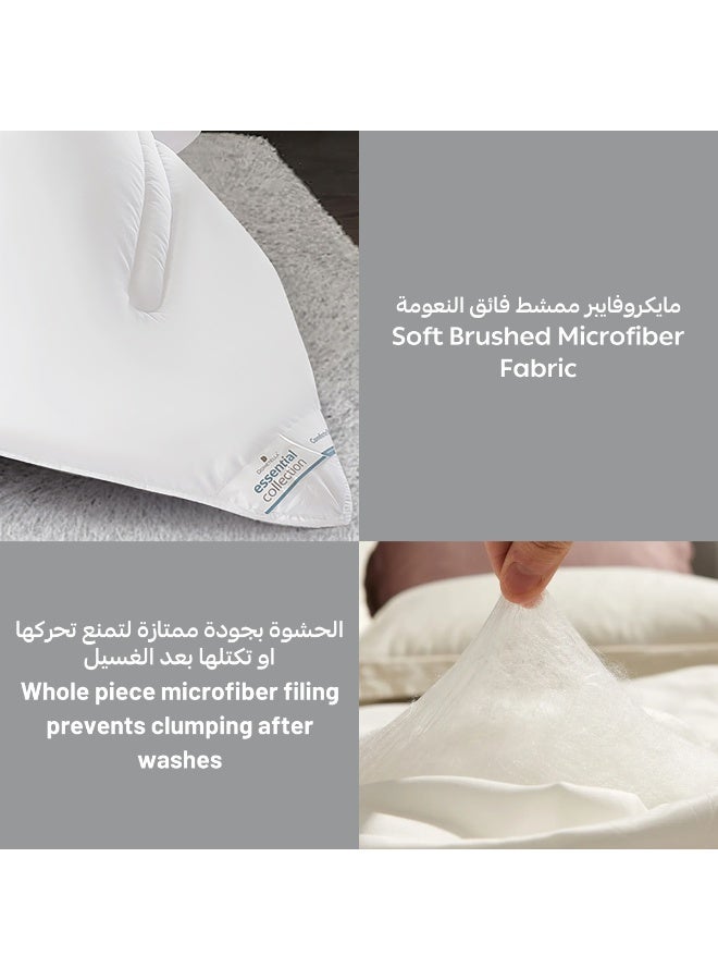 Donetella Bedding Comforter Set, King Size  240x260 cm - 6-Pcs Digital Print Quilted Bed Set, Microfiber Fabric - 1 Comforter, 1 Fitted Sheet, 2 Pillow Shams, 2 Pillowcases - Image 4