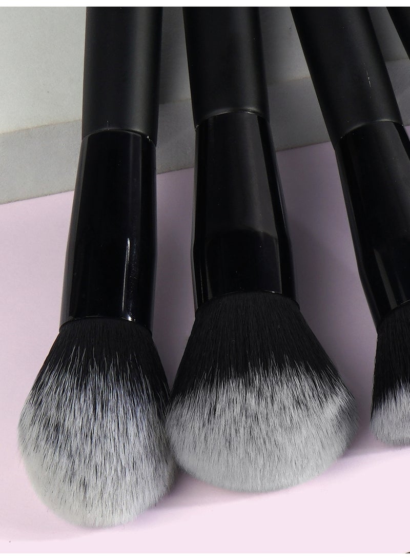 MAANGE Makeup Brush Set, 10Pcs Professional Makeup Brushes Foundation Eyeshadow Blush Brush, Travel Kabuki Blending Concealers Face Powder Eye Make Up Brushes Set Kit - Image 3