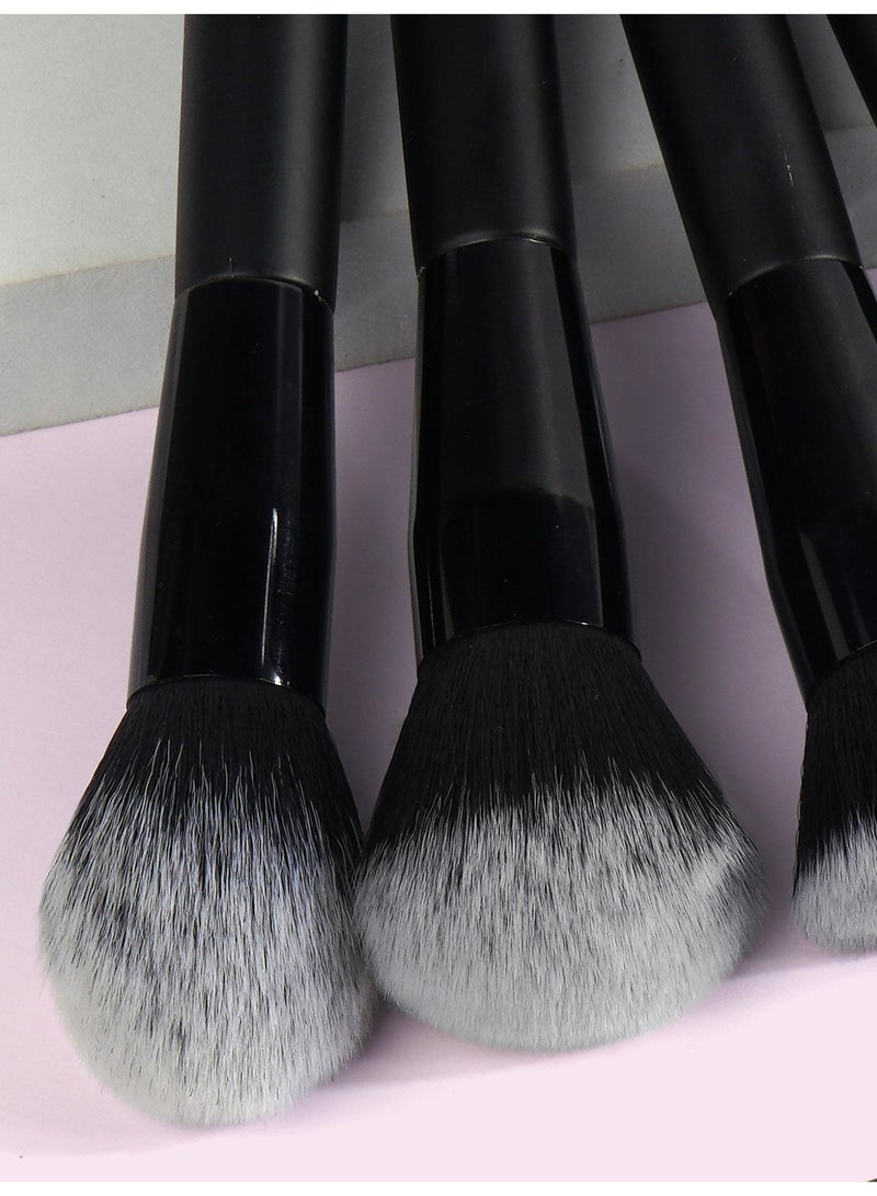 MAANGE Makeup Brush Set, 10Pcs Professional Makeup Brushes Foundation Eyeshadow Blush Brush, Travel Kabuki Blending Concealers Face Powder Eye Make Up Brushes Set Kit - Image 4
