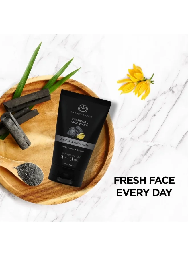 The Man Company The Man Company Face Cleanser Kit (Charcoal Peel Off+ Charcoal face wash + Charcoal Scrub) - Pack of 3